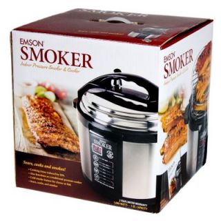 Emson 8303 Indoor Meat Smoker Pressure Cooker Hot Cold BBQ Chili Soup