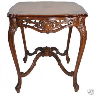  French Louis XIV Style Inlaid Marquetry Side Table