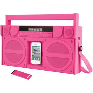 iHome iHome iPhone iPod® Portable FM Stereo Boom Box (Pink)