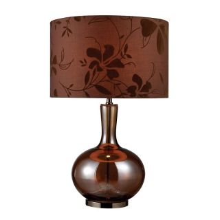 Fairview Bronze and Coffee Plated Table Lamp   25in