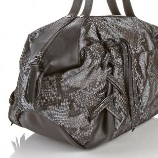 Handbags and Luggage Satchels Chi by Falchi Leather Python Print