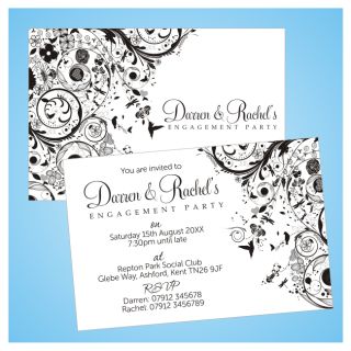 Personalised Engagement Party Invitations Invites