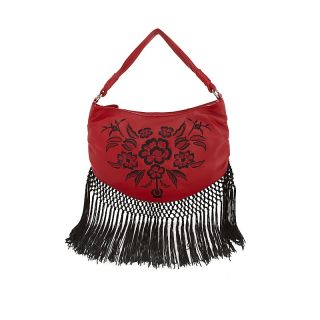 Frosting by Mary Norton Sevilla Leather Hobo with Fringe
