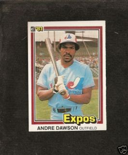  1981 Donruss 212 Andre Dawson Mint