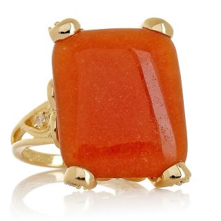 Jewelry Rings Gemstone Technibond® Bold Red Aventurine Statement