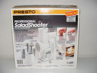  Professional Salad Shooter Electric Slicer Shredder Bonus Accessories