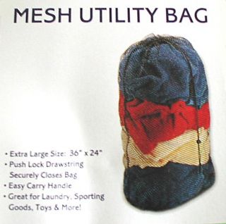 Sale 1 Set 3 Nylon Poly Mesh Laundry Utility Bags Hampers