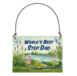 Worlds Best Step Dad Sign Door Hanger stepdad Family