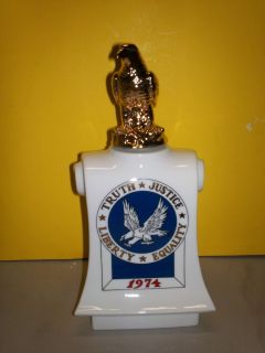 Lionstone Truth Justice Liberty Equality Decanter 1974