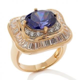 Victoria Wieck 8.2ct Absolute™ Tanzanite Color Frame Ring