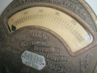  1888 1898 Weston Ammeter Gauge Meter Electrical Instrument