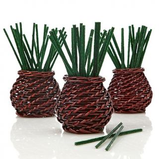  Fragrant Odor Eliminating Set of 3 Vases with 75 Sticks