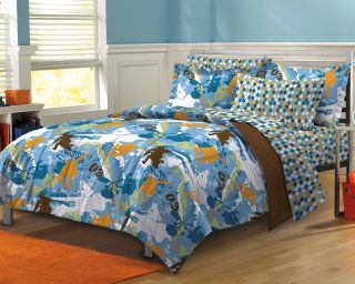 NEW Extreme Sports Blue Teen Boys Bedding Comforter Sheet Set
