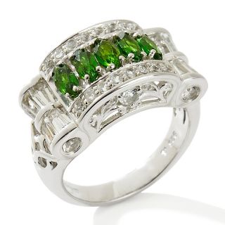 Victoria Wieck 1.89ct Chrome Diopside and White Topaz Sterling Silver