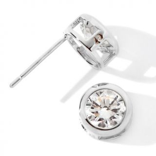 Jewelry Earrings Stud 2ct Absolute™ Round Bezel Set Stud