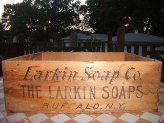 Larkin Soap Co wood crate victorian era