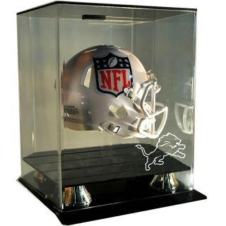 Football Fan NFL Floating Mini Helmet Display Case   Lions