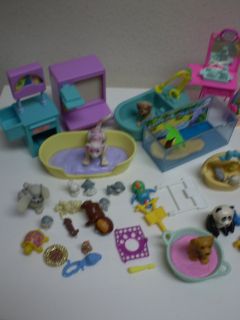  Pet Shop Lot LPS 51 Animals Dog Cat Kennel Care Center Electronic Game