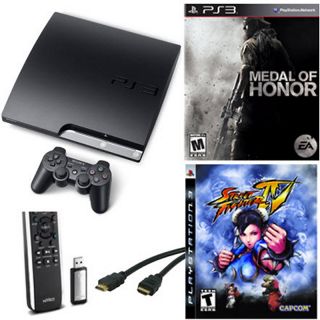 Playstation Sony PlayStation PS3 160GB Hand Combat Bundle with 2 Games