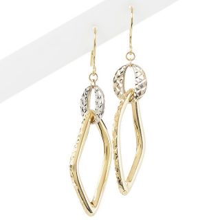 Michael Anthony Jewelry® Double Drop 10K 2 Tone Earrings