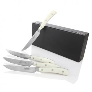 Bon Appétit Steel Steak Knife in Black Box 4 Piece Set