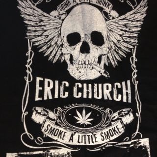 Eric Church Local Crew Shirt XXL Black New Never Worn