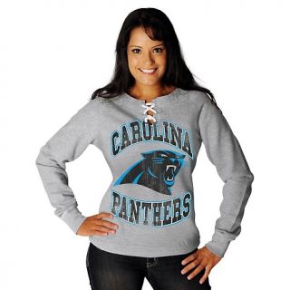 Carolina Panthers NFL Womens OT Queen III Long Sleeve T Shirt