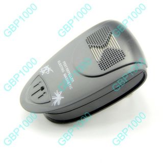  Electronic Pest Cockroach Mouse Bug Insect Mosquito Repeller Black