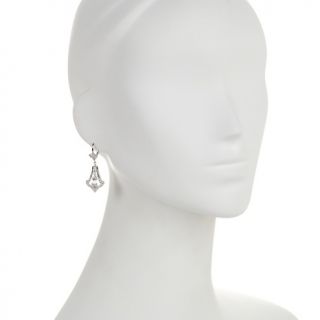 Xavier .87ct Absolute™ Round and Pavé Drop Leverback Earrings at