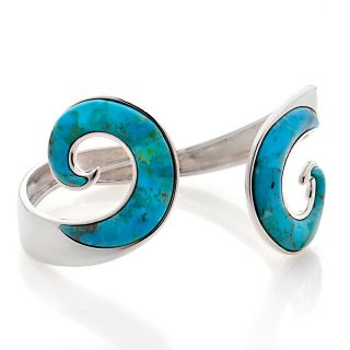 Jay King Kingman Turquoise Swirl 7 Cuff Bracelet