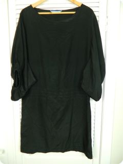 ELEY KISHIMOTO Designer womens black SILK dress sz 10 rrp$700+