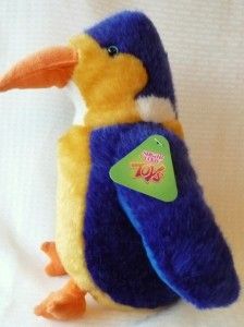 stuffed plush animal exotic penguin sugar loaf toys euc