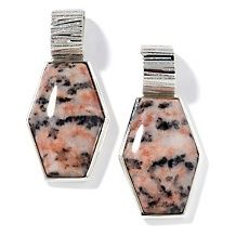 jay king pink feather dolomite sterling silver earrings d