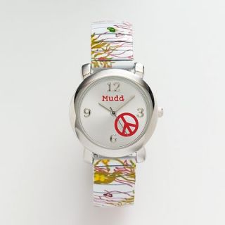  outfit with this juniors Mudd silver tone peace sign expansion watch