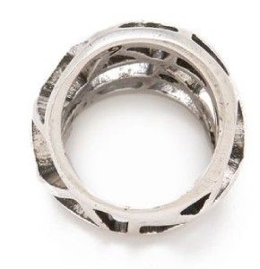 Low Luv by Erin Wasson Domed Cage Ring in Silver