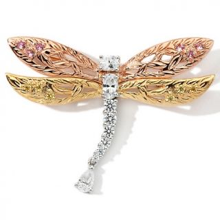 Victoria Wieck 1.04ct Absolute™ Dragonfly Pin/Pendant with 18 at