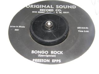 Preston Epps Bongo Rock Original Sound Instrumental 45