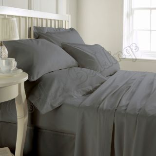 Luxurious Hotel Brand 1000TC Bedding Set Collection in Dark Gray in
