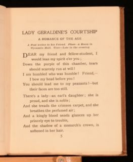1906 Elizabeth Barrett Browning Lady Geraldines Courtship Colour