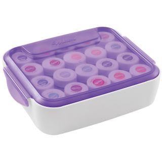 112 8145 wilton decorate smart icing color organizer case white purple