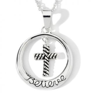 106 5269 sterling silver believe pendant rating 3 $ 24 90 free