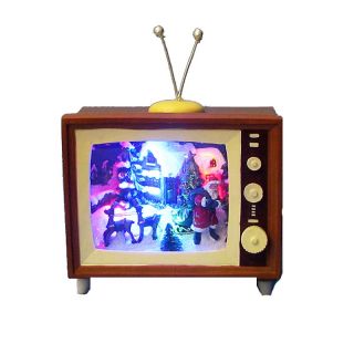 113 2579 kurt adler kurt adler 6 1 2 battery operated musical led tv