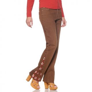  tribal embroidered boot cut jeans d 2012030616133201~157504_107