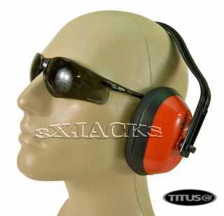Titus Ear Muff Hearing Eye Protection Shooting Range