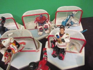 Lot of 26 NHL McFarlane Sports Picks Figures w Accessories Goalies and