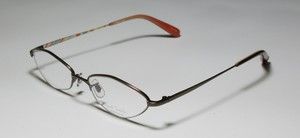  51 17 138 Brown Vision Care Half Rim Eyeglass Glasses Frames