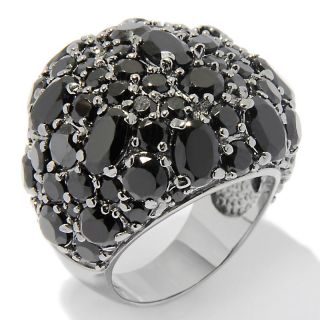 119 632 12 57ct black spinel sterling silver dome ring note customer