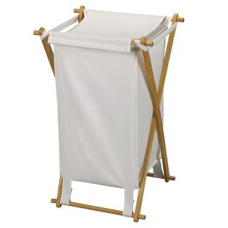 109 3415 household essentials household essentials x frame wood hamper