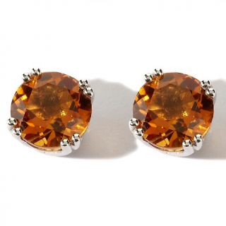 Victoria Wieck 1.9ct Fire Citrine Sterling Silver Stud Earrings