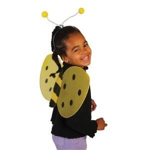 Kids Bee Wings Costume Antennas Bopper Bumble Bee Set